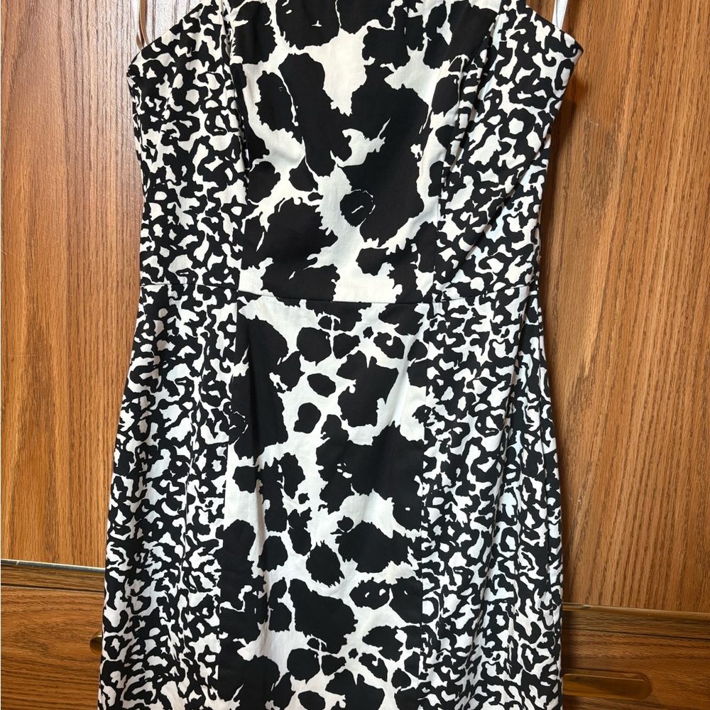 French Connection Monochrome Strapless Dress NWOT